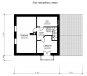 Проект компактного одноэтажного коттеджа с мансардой и гаражом Rg3430 План4